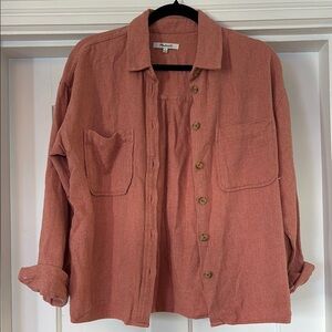 Madewell Dusty Rose Button Down Shirt Relaxed Fit